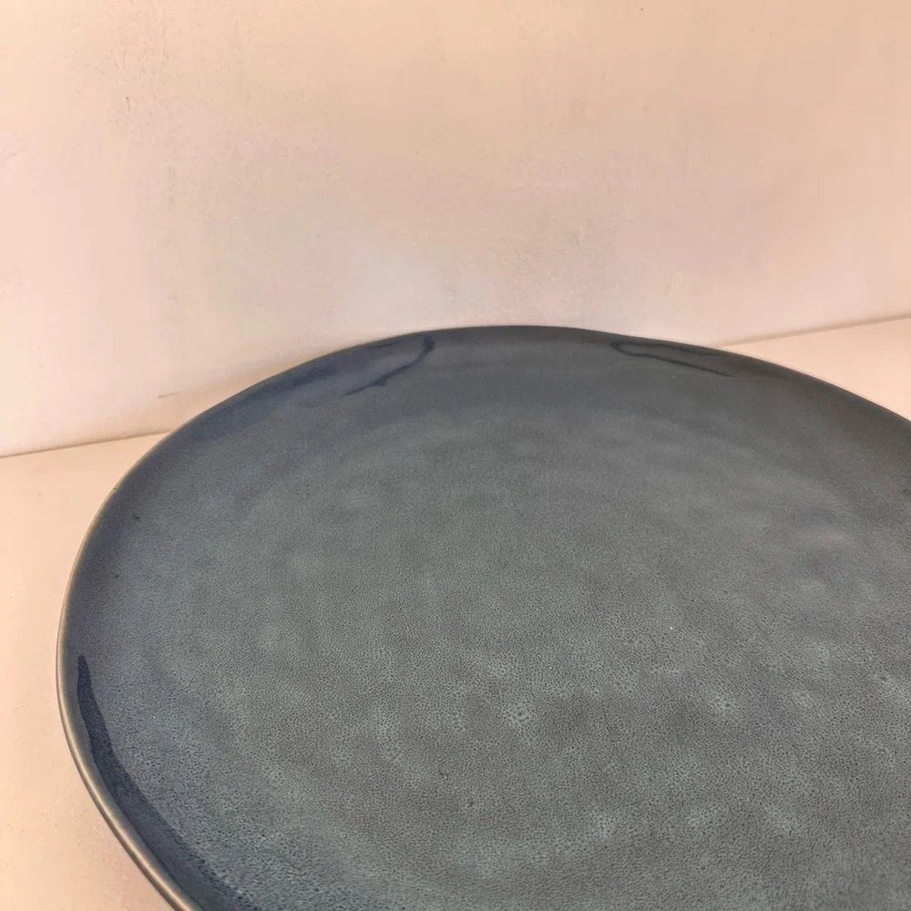 Elegant Blue Ceramic Plate, ikea serving plate